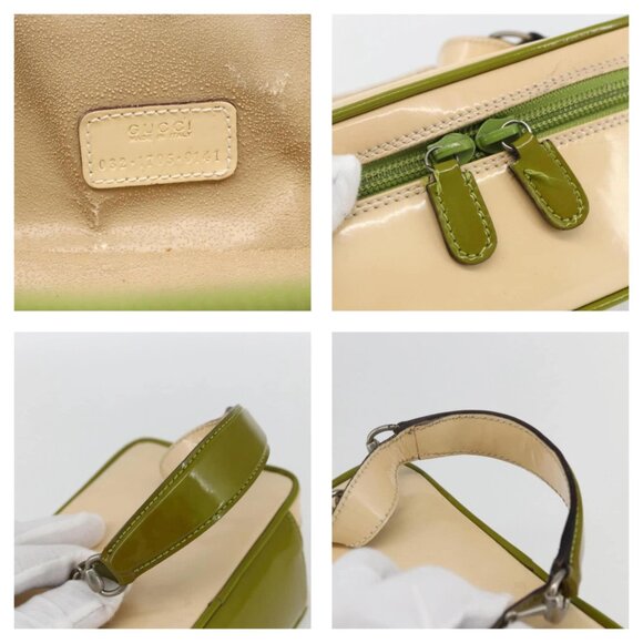 Authentic GUCCI Vanity Hand Pouch Patent Leather bst276-121625 - Picture 10 of 16